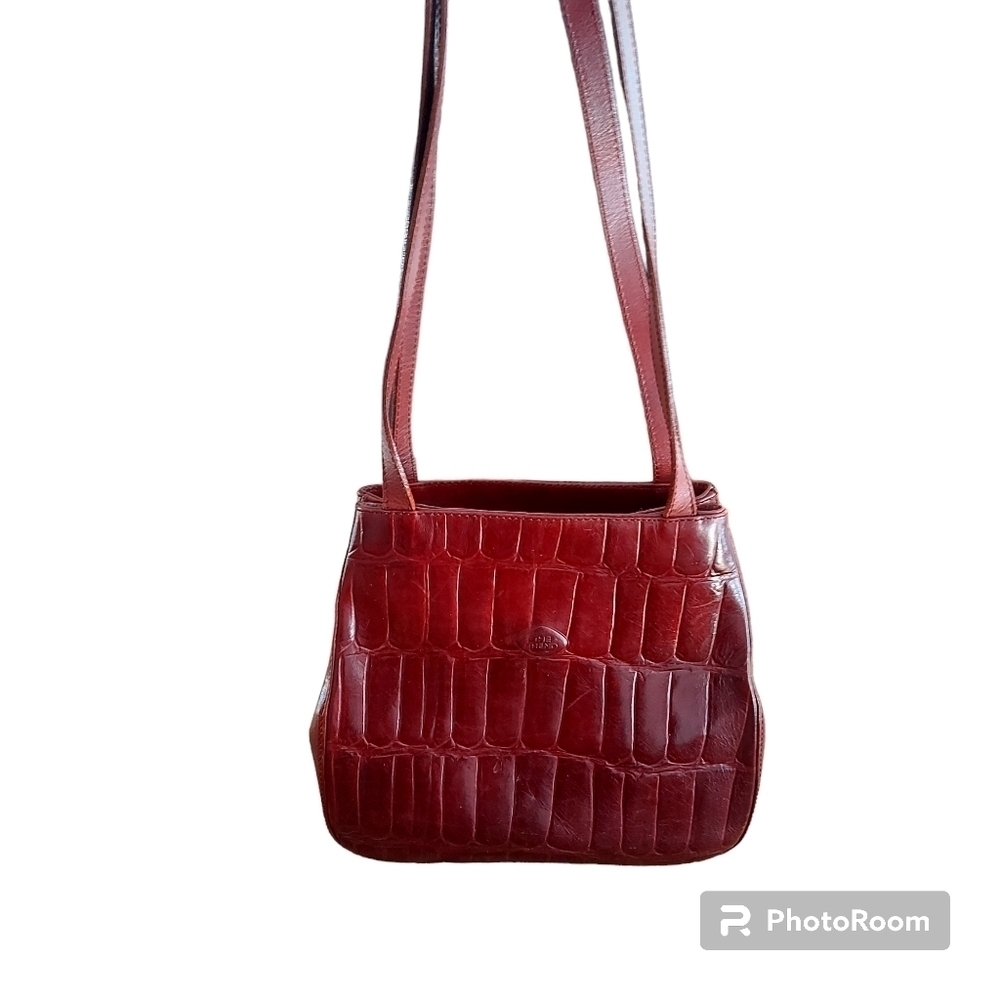 Vintage THE TREND embossed genuine leather purse Made in Italy